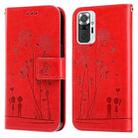 For Xiaomi Redmi Note 9 Pro/9 Pro Max Embossing Rose Couple Leather Phone Case(Red) - 1