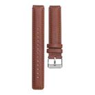 For Huawei Band 3 Smart Bracelet Leather Watch Band(Brown) - 1