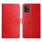 For UMIDIGI A11 Y Stitching Horizontal Flip Leather Phone Case(Red) - 1