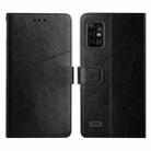 For UMIDIGI Bison Pro Y Stitching Horizontal Flip Leather Phone Case(Black) - 1