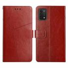 For UMIDIGI Power 5 Y Stitching Horizontal Flip Leather Phone Case(Brown) - 1