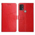 For UMIDIGI A7 Pro Y Stitching Horizontal Flip Leather Phone Case(Red) - 1