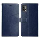 For UMIDIGI A7S Y Stitching Horizontal Flip Leather Phone Case(Blue) - 1