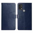 For UMIDIGI A9 Y Stitching Horizontal Flip Leather Phone Case(Blue) - 1