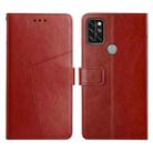 For UMIDIGI A9 Pro Y Stitching Horizontal Flip Leather Phone Case(Brown) - 1