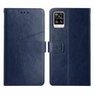 For vivo S7 / V20 Pro Y Stitching Horizontal Flip Leather Phone Case(Blue) - 1