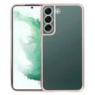 For Samsung Galaxy S22+ 5G SULADA Electroplating Shockproof Ultra-thin Matte TPU Phone Case(Pink) - 1