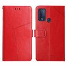 For Wiko Power U30 Y Stitching Horizontal Flip Leather Phone Case(Red) - 1