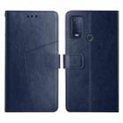 For Wiko Power U30 Y Stitching Horizontal Flip Leather Phone Case(Blue) - 1