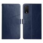 For Wiko Power U10 / U20 Y Stitching Horizontal Flip Leather Phone Case(Blue) - 1