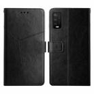 For Wiko Power U10 / U20 Y Stitching Horizontal Flip Leather Phone Case(Black) - 1