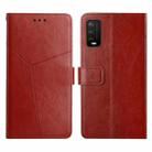 For Wiko Power U10 / U20 Y Stitching Horizontal Flip Leather Phone Case(Brown) - 1