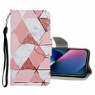 For iPhone 13 mini Colored Drawing Pattern Flip Leather Case (Marble) - 1