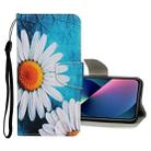 For iPhone 13 mini Colored Drawing Pattern Flip Leather Case (Daisy) - 1