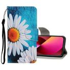 For iPhone 13 Colored Drawing Pattern Flip Leather Case(Daisy) - 1