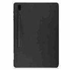 For Samsung Galaxy Tab S8+ Three-folding Holder TPU Smart Leather Tablet Case(Black) - 3