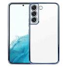 For Samsung Galaxy S22 5G SULADA Elastic Silicone Edge + TPU Phone Case(Blue) - 1