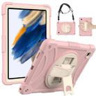 For Samsung Galaxy Tab A8 10.5 2021 Rotary Grab Silicone + PC Tablet Case(Rose Gold) - 1