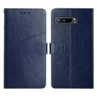 For Asus ROG Phone 3 Y Stitching Horizontal Flip Leather Phone Case(Blue) - 1