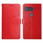 For Asus Smartphone for Snapdragon Insiders Y Stitching Horizontal Flip Leather Phone Case(Red) - 1