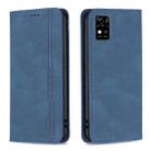 For ZTE Blade  A31 Magnetic RFID Blocking Anti-Theft Leather Phone Case(Blue) - 1