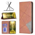 For OPPO Reno7 5G/Find X5 Lite Prismatic Invisible Magnetic Leather Phone Case(Brown) - 1