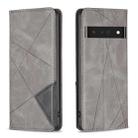 For Google Pixel 7 Pro 5G Prismatic Invisible Magnetic Leather Phone Case(Grey) - 1