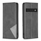 For Google Pixel 7 Pro 5G Prismatic Invisible Magnetic Leather Phone Case(Black) - 1