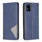 For ZTE Blade  A31 Prismatic Invisible Magnetic Leather Phone Case(Blue) - 1