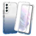For Samsung Galaxy S22 5G Full Body Shockproof Clear Gradient Phone Case(Blue) - 1
