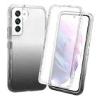 For Samsung Galaxy S22+ 5G Full Body Shockproof Clear Gradient Phone Case(Black) - 1