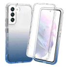 For Samsung Galaxy S22+ 5G Full Body Shockproof Clear Gradient Phone Case(Blue) - 1