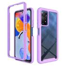 For Xiaomi Redmi Note 11 Pro Global Starry Sky Solid Color Series PC + TPU Phone Case(Purple) - 1