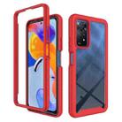 For Xiaomi Redmi Note 11 Pro Global Starry Sky Solid Color Series PC + TPU Phone Case(Red) - 1