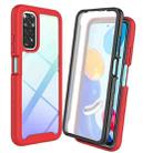 For Xiaomi Redmi Note 11 Pro Global Starry Sky Solid Color PC + TPU Phone Case with PET Film(Red) - 1