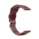 For Huawei B5 Oil wax Leather Watch Band(Crimson) - 1