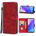 For Huawei Enjoy 30 Plus Leather Phone Case(Red) - 1