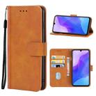 For Huawei Enjoy 30 Plus Leather Phone Case(Brown) - 1