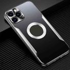 For iPhone 13 Pro Aluminum Alloy + TPU Phone Case (Black Silver) - 1