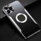 For iPhone 12 Pro Aluminum Alloy + TPU Phone Case(Black Silver) - 1
