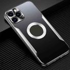 For iPhone 11 Pro Aluminum Alloy + TPU Phone Case (Black Silver) - 1