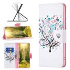 For Motorola Moto G71 5G Colored Drawing Pattern Leather Phone Case(Tree) - 1