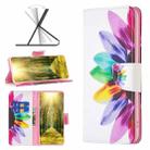 For OPPO Reno7 5G/Find X5 Lite Colored Drawing Pattern Leather Phone Case(Sun Flower) - 1