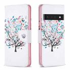 For Google Pixel 7 Pro 5G Colored Drawing Pattern Leather Phone Case(Tree) - 1