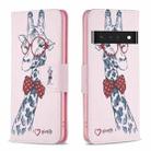 For Google Pixel 7 Pro 5G Colored Drawing Pattern Leather Phone Case(Deer) - 1