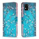 For ZTE Blade  A31 Colored Drawing Pattern Leather Phone Case(Plum Blossom) - 1