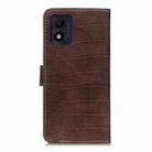For Alcatel 1B 2022 Crocodile Texture Horizontal Flip Leather Phone Case(Brown) - 3