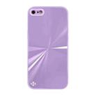 For iPhone SE 2022 / SE 2020 / 8 / 7 CD Texture TPU + Tempered Glass Phone Case(Purple) - 1