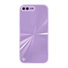 CD Texture TPU + Tempered Glass Phone Case For iPhone 8 Plus / 7 Plus(Purple) - 1