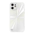 For iPhone 11 CD Texture TPU + Tempered Glass Phone Case (White) - 1